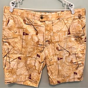 Loudmouth Golf - Men’s Size 44 - Golf Print Shorts - 97% Cotton -